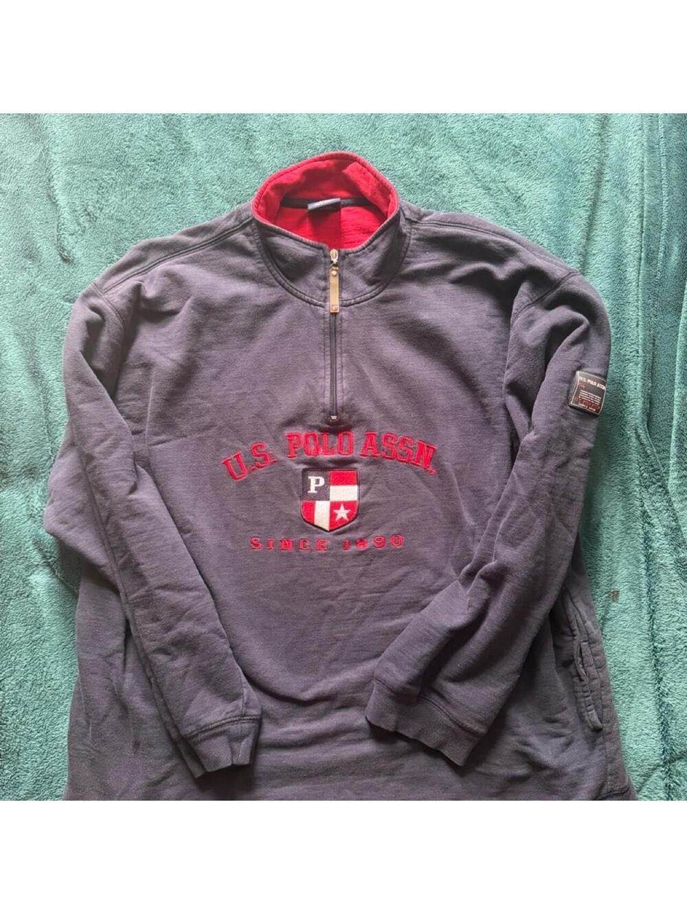 U.S. Polo Assn. Men's 3XL Half-Zip Pullover Sweatshirt